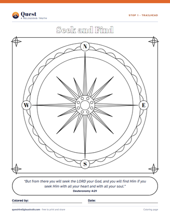 Preview of the coloring page for Stop 1