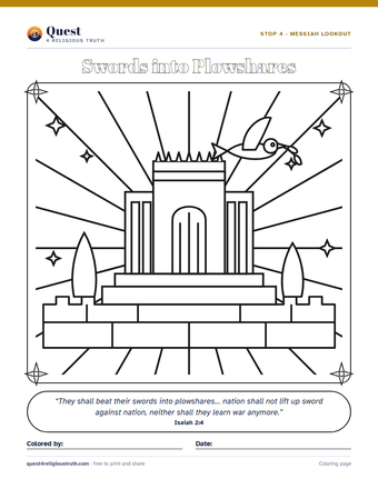 Preview of the coloring page for Stop 4