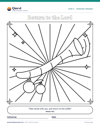 Preview of the coloring page for Stop 5