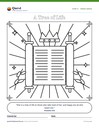 Preview of the coloring page for Stop 6