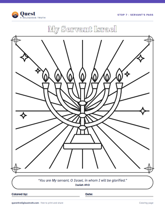 Preview of the coloring page for Stop 7